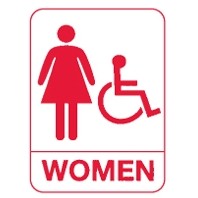 ADA Signage - Women's Wheelchair Restroom (Copy Signs)