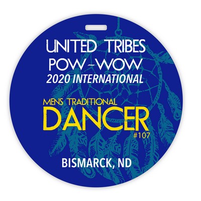 USA Made Laminated Paper Event Badge – 20mil Budget-Friendly (4") Circle