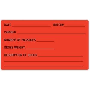 One Color Fasturn® Rectangle Labels (3"x5")
