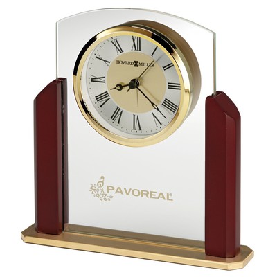 Winfield glass tabletop alarm clock