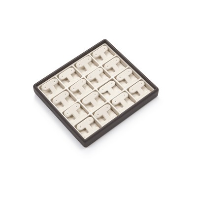 Leatherette Light Weight 16 Earring Tree Tray