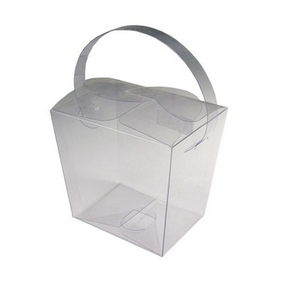 Clear Take-Out Box w/Clear Handle
