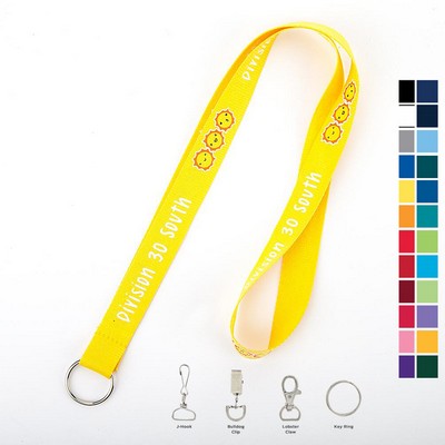 3/4" Dye Sublimated Polyester Lanyard with Split Ring