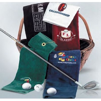 Sunshine Yellow Golf Towel (16"x25")