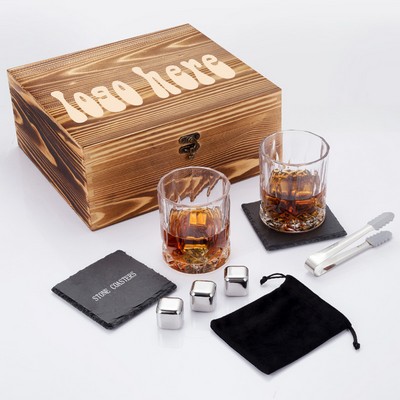 Premium Wood Whisky Set Gift