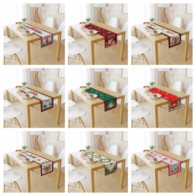 Custom Christmas Halloween Party Birthday Table Runner