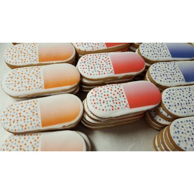 4" Pill Shaped Logo Sugar Cookie