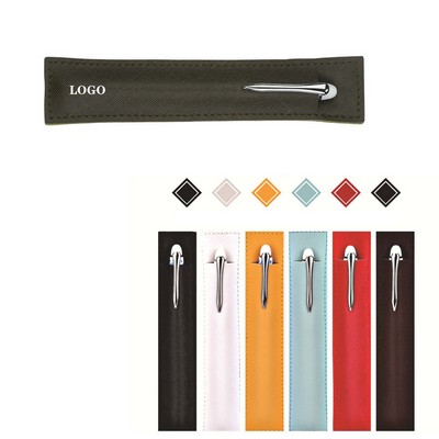 Pu Leather Pen Case Holder