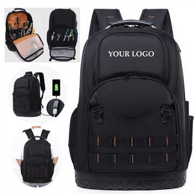 1680D Oxford Backpack USB Electrical Tool Storage