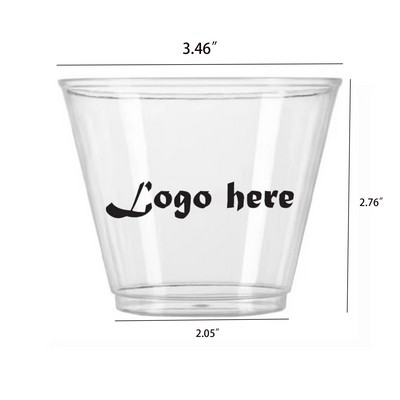 MOQ400 9 OZ Thickened Hard Plastic Cup