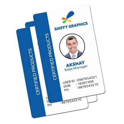 4" x 2.75" Full-Color PVC ID Card – Double-Sided, Glossy Finish