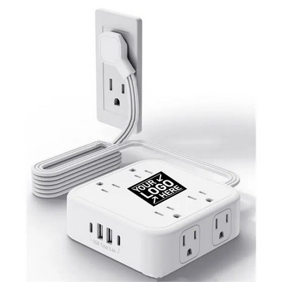 5ft Surge Protector with 8 AC Outlets & 4 USB Ports
