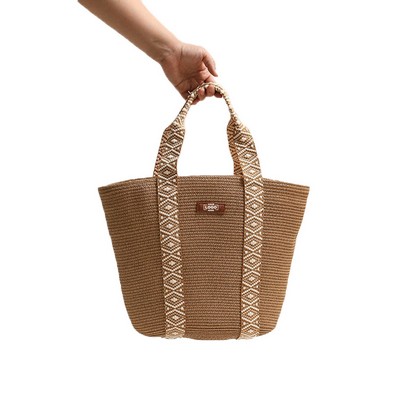 Chic Cotton Woven Tote Bag
