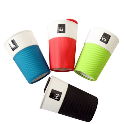Ceramic Mug w/Silicone Sleeve