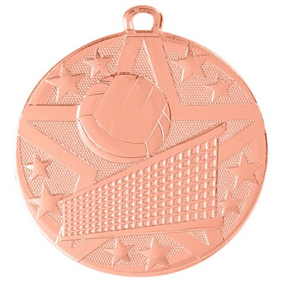 2" Bronze Superstar Volleyball Medal