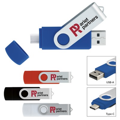 Universal Source® 8 GB On The Go USB 2.0 Flash Drive - Type C