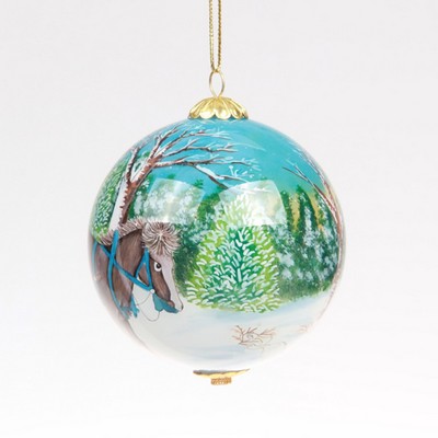3"D Glass Ball Ornament