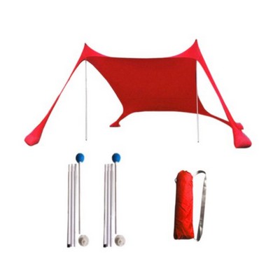 Family Beach Sun Shade Tent with Sandbag