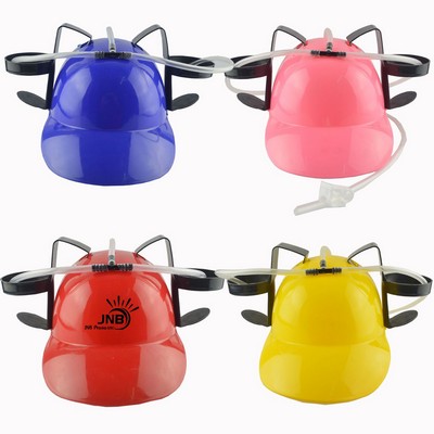 Beer Guzzler Drinking Party Helmet