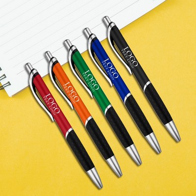 Rubber Sleeve Ballpoint Click Pen