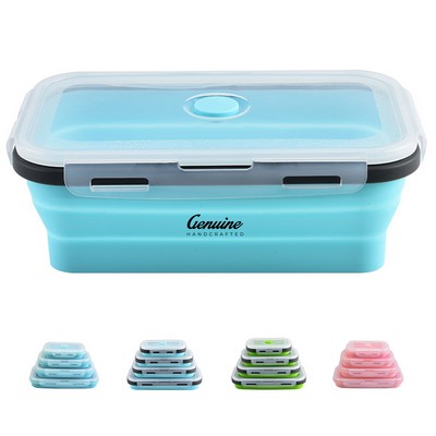 40.5oz Silicone Collapsible Food Storage Container with Lid