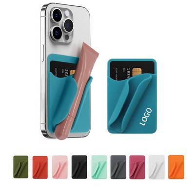 Silicone Lipgloss Holder with Card Holder