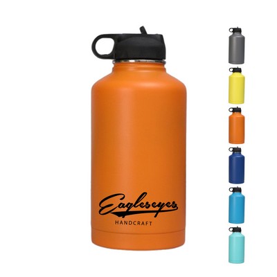 18oz Stainless Steel Vacuum Insulated Water Bottle with Straw Lid