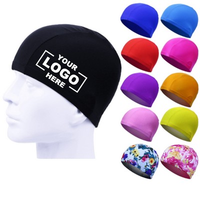 Swim Cap for Adults Polyester Fabric