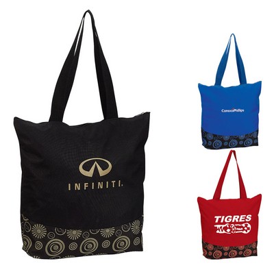 Zippered Color Pop Tote Bag