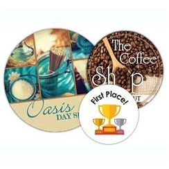 Full Color FasTurn® Circle Labels (1")