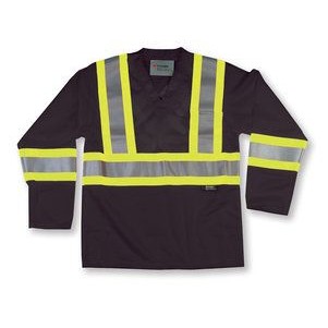 Black Popular Mesh Safety Shirt