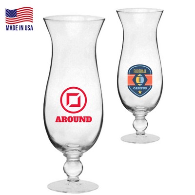16 oz. USA Made Libbey Custom Printed Hurricane Glasses