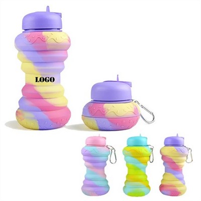 Cute Collapsible Silicone Water Bottle