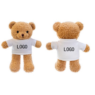 Fluffy Bear With T-shirt 12"