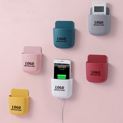 Wall Mounted Mobile Phone Remote Control Storage Box