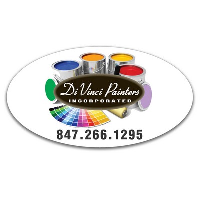 Magnet-30Mil-3"x5" Custom Shape-indoor-outdoor. Full color. Low Minimums