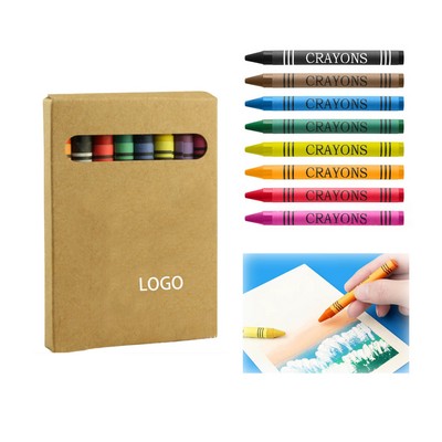 8 Colored Crayon Set