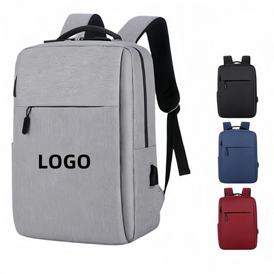 16" Water Resistant Oxford Cloth Large Capacity Laptop Backpack Bag MOQ100PCS