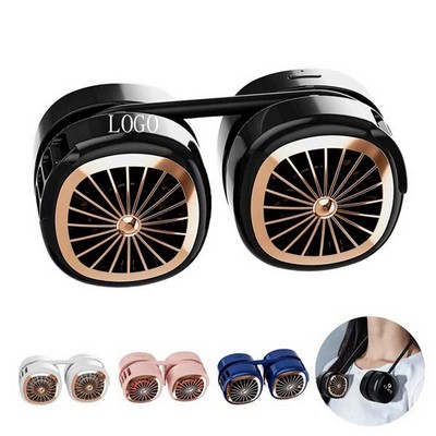 Rechargeable Hands-Free Neck-Hanging Mini Fan