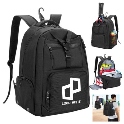 Sports Tennis Backpack W/ Separate Shoe Space