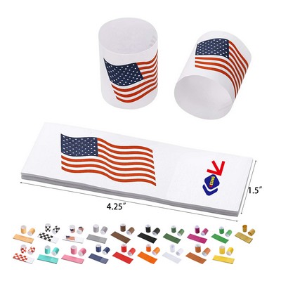 Box of 1500 Pieces Self Adhesive Paper Napkin Band Paper Napkin Rings