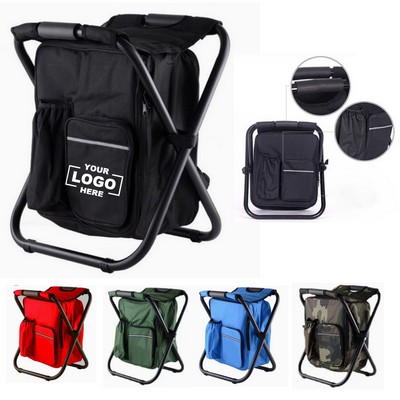 Insulated Backpack Cooler with Fishing Chair