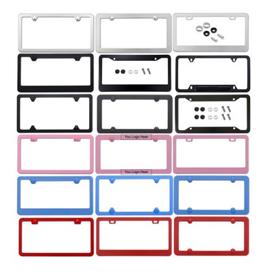Aluminum License Plate Frames Tag Frame