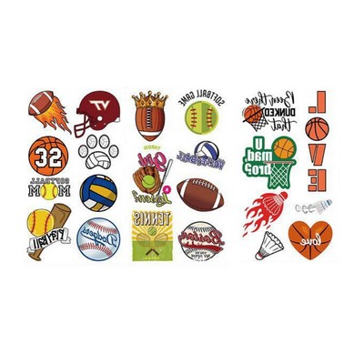 Custom Sport Temporary Tattoo Sticker