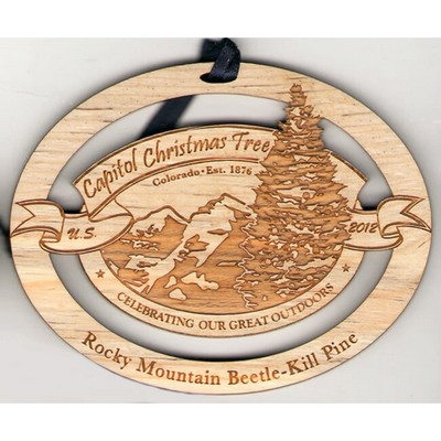 4" - Customizable Hardwood Ornaments