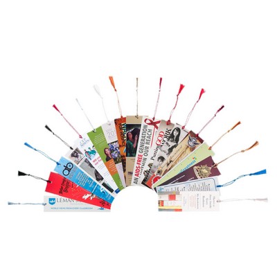 Bookmark, Full Color, 2" x 7", 16 Point w/Chainette Tassel