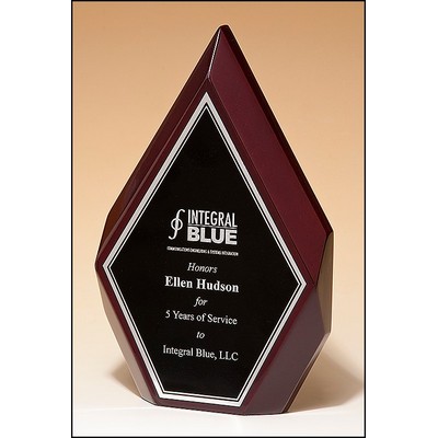 Freestanding Rosewood Diamond Plaque 5-1/4"W x 8-7/8"H
