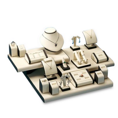 Leatherette Showcase Display Set