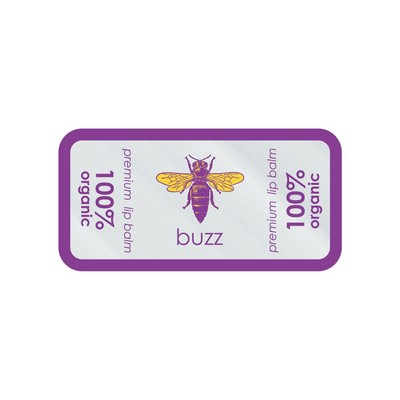 Die Cut Roll Label | Rectangle | 3/4" x 1 1/2" | Clear Styrene