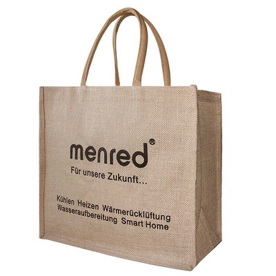 Natural Jute/Burlap Beach Shopping Bag/Tote